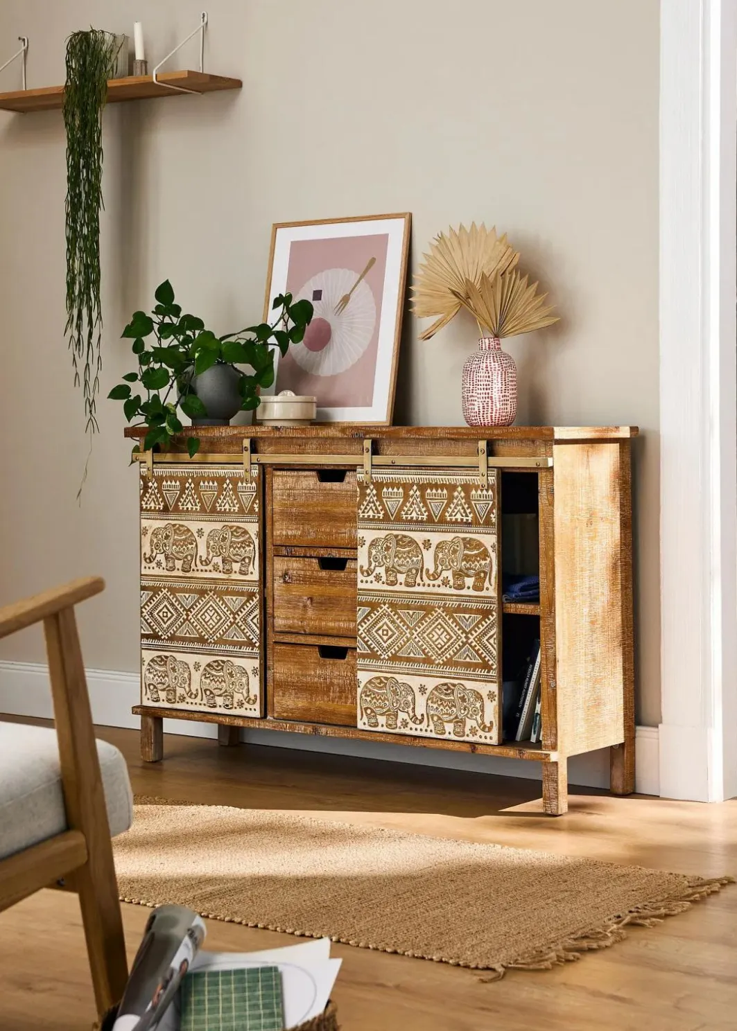 bonprix Kommoden & Sideboards|Sideboard mit Elefant-Design