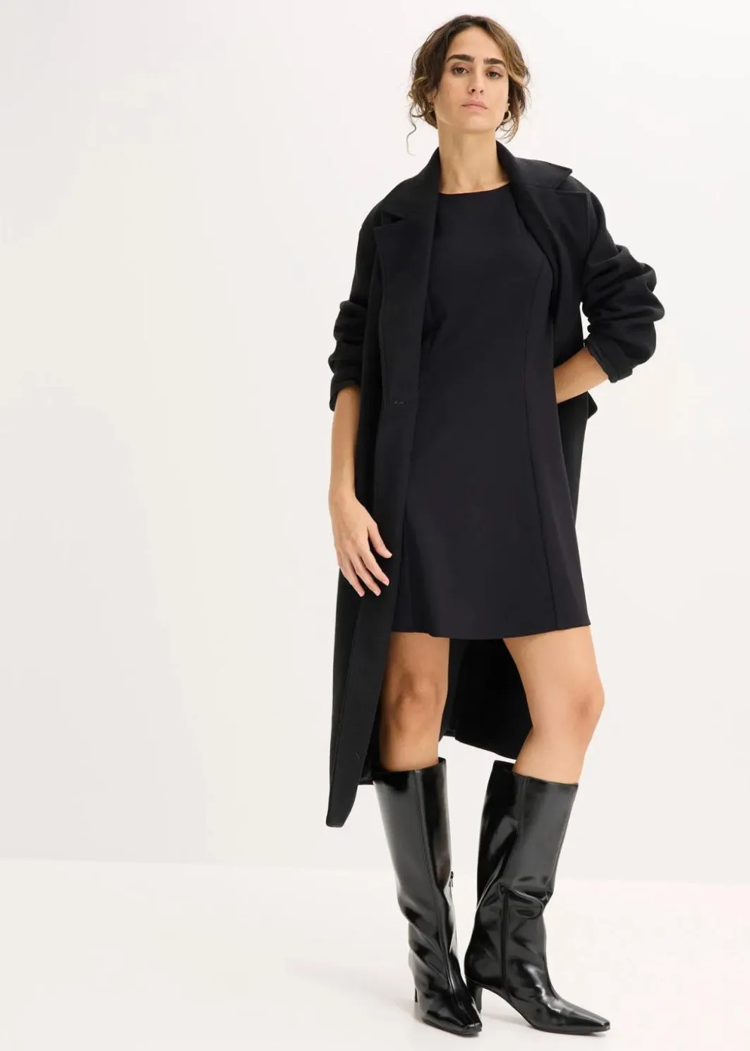 Damen bonprix Bekleidung·Pullover & Strickjacken|Nachhaltigere Materialien|Skater-Minikleid