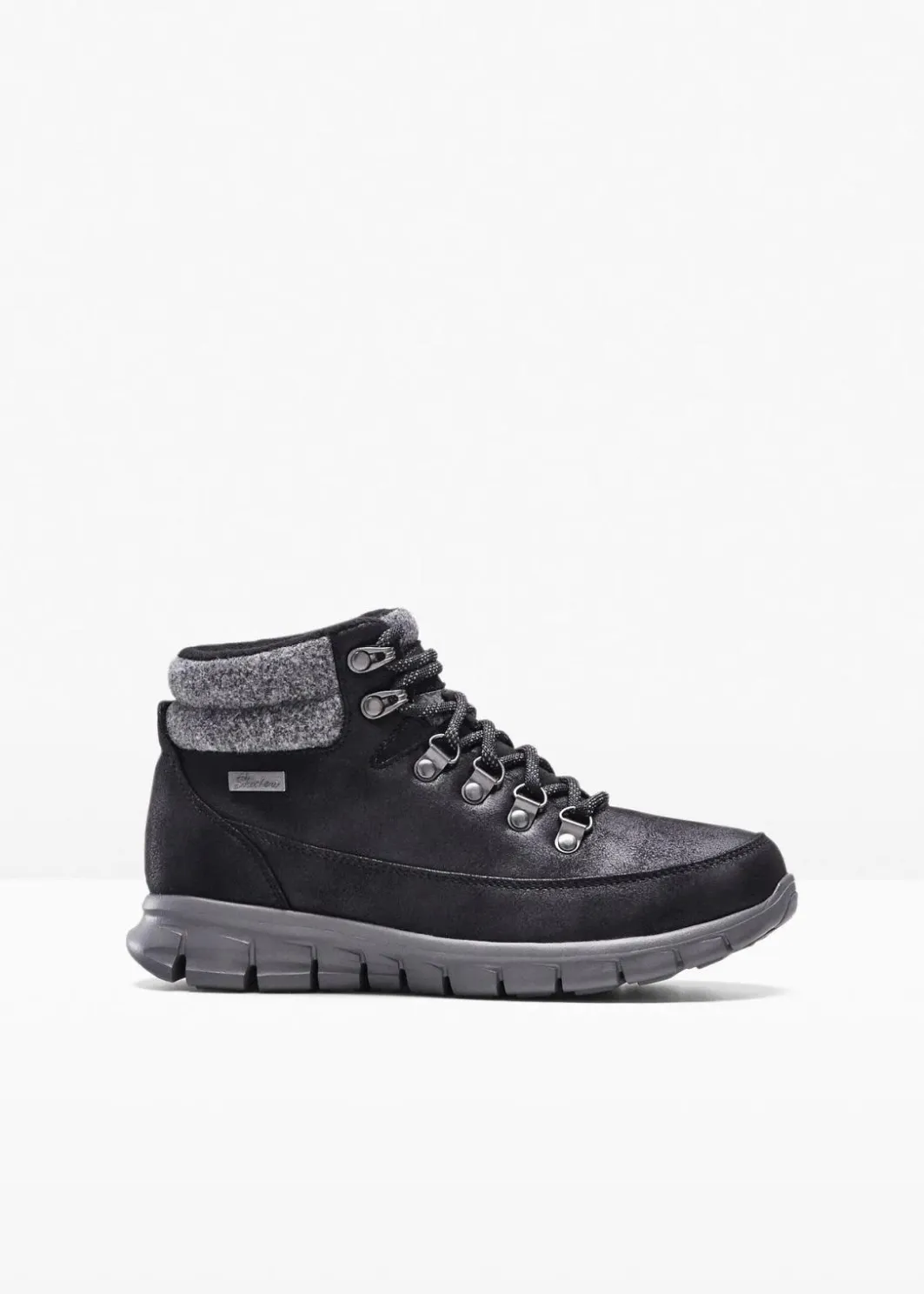 Damen Skechers High Heels|Gefütterte Winterschuhe|Boot