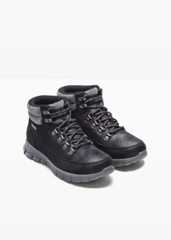 Damen Skechers High Heels|Gefütterte Winterschuhe|Boot