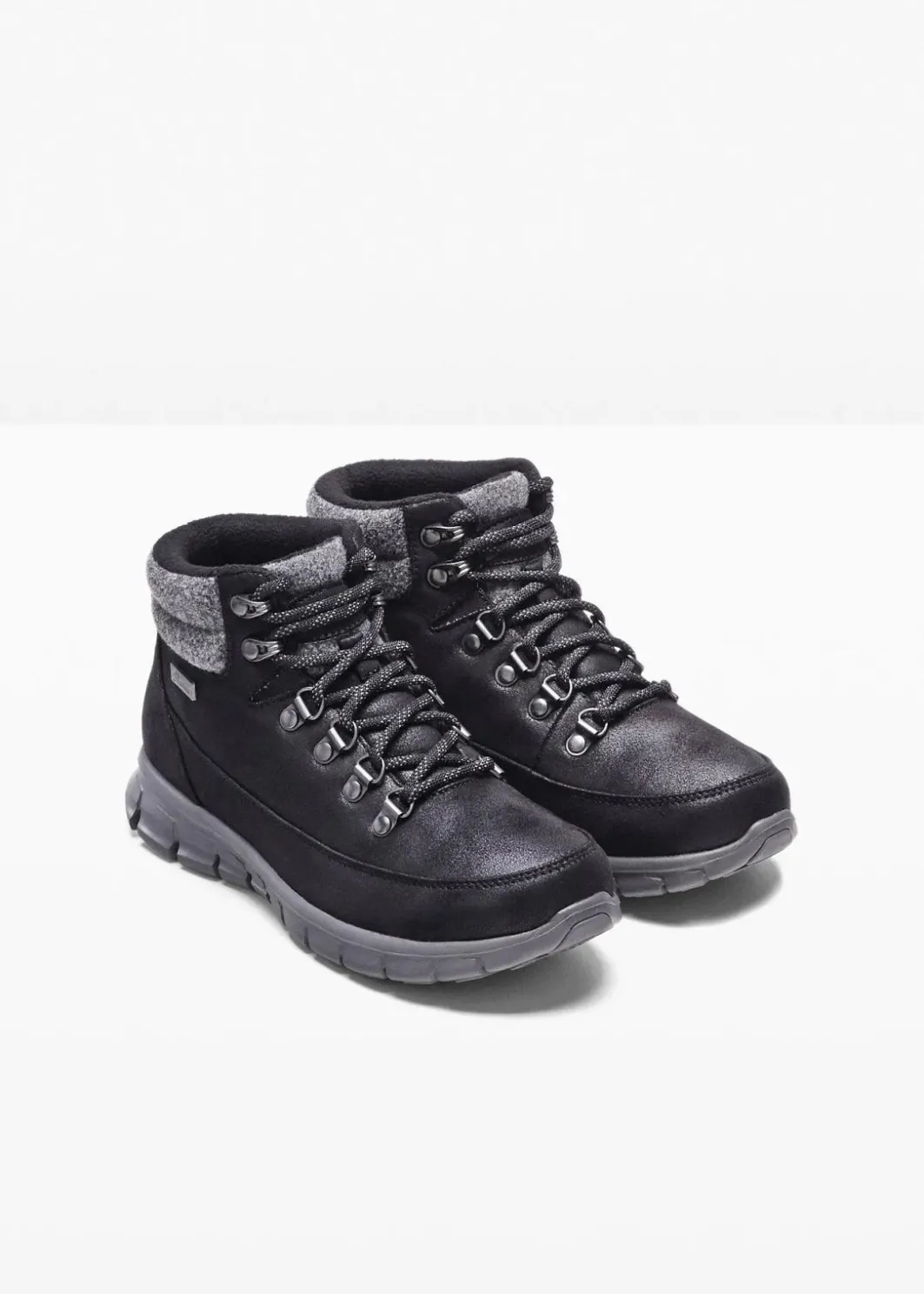 Damen Skechers High Heels|Gefütterte Winterschuhe|Boot