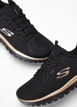 Damen Skechers High Heels|Komfortschuhe|Komfort-Sneaker mit Memory Foam