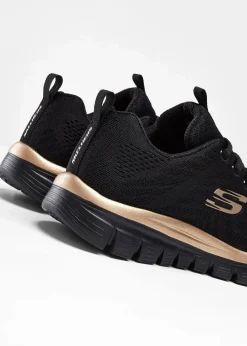 Damen Skechers High Heels|Komfortschuhe|Komfort-Sneaker mit Memory Foam