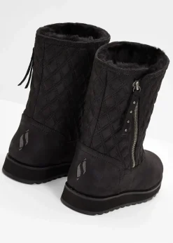 Damen Skechers High Heels|Gefütterte Winterschuhe|Stiefel
