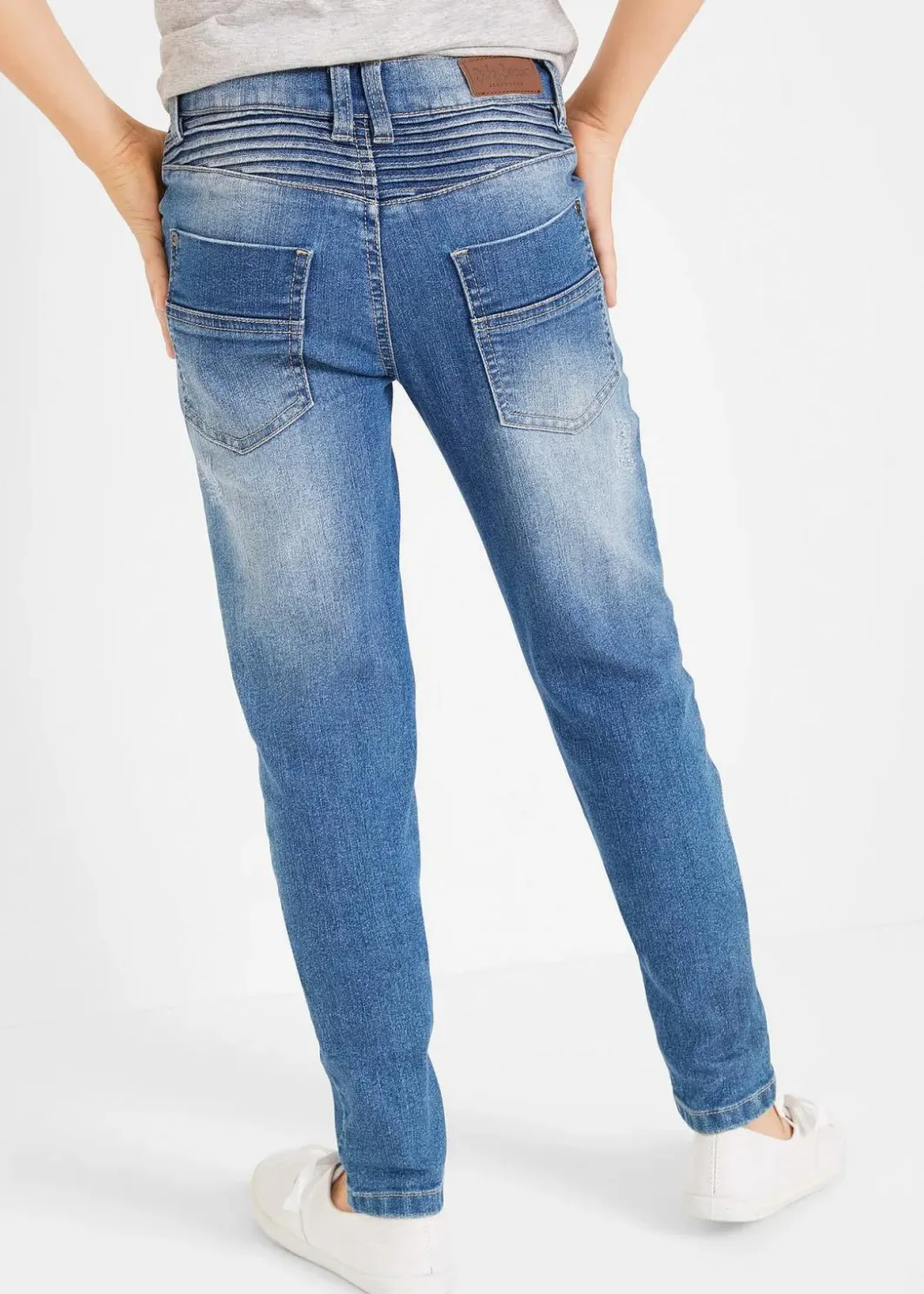 Kinder bonprix Jungen 9-16 Jahre·Bademode|Jungen 9-16 Jahre·Jeans|Skinny Fit Stretch-Jeans mit verstellbarem Bund, Straight