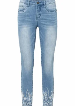 Damen bonprix Jeans|Nachhaltigere Materialien|Skinny Jeans, Mid Waist