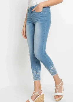 Damen bonprix Jeans|Nachhaltigere Materialien|Skinny Jeans, Mid Waist