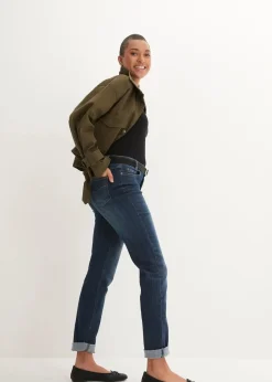 Damen bonprix Kurzgrößen|Bekleidung·Shirts & Tops|Skinny Jeans Mid Waist, Bequembund
