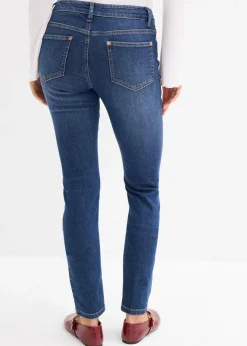 Best Skinny Jeans Mid Waist, Bio Baumwolle Damen Jeans|Kurzgrößen