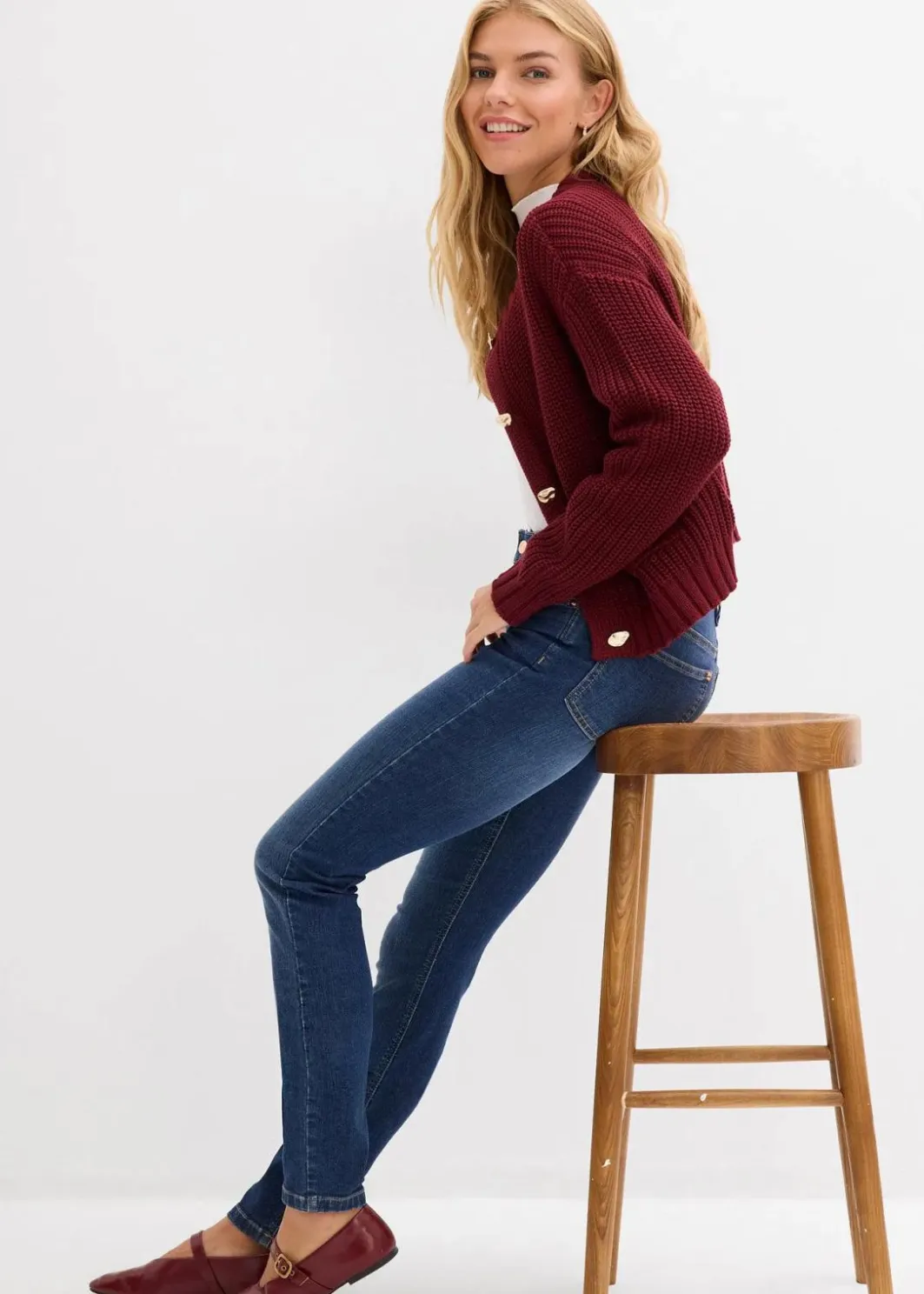 Best Skinny Jeans Mid Waist, Bio Baumwolle Damen Jeans|Kurzgrößen