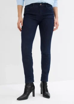 Damen bonprix Jeans|Kurzgrößen|Skinny Jeans Mid Waist, Bio Baumwolle