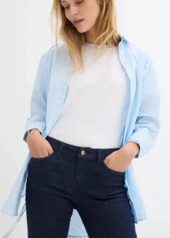Damen bonprix Jeans|Kurzgrößen|Skinny Jeans Mid Waist, Bio Baumwolle