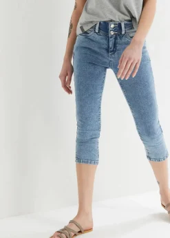 Discount Skinny Jeans Mid Waist, knieumspielend Stretch Damen Bekleidung·Shirts & Tops|Jeans