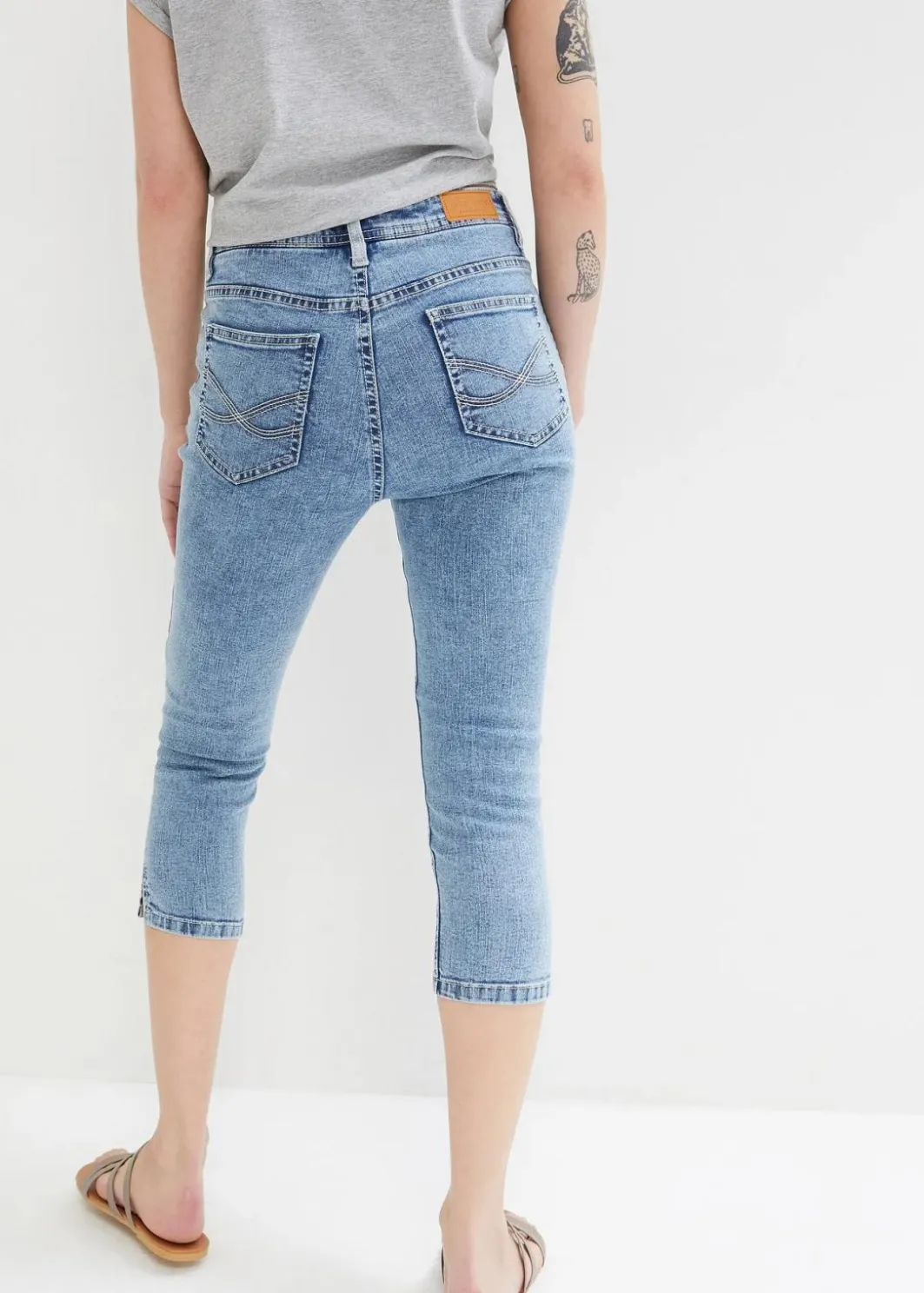 Discount Skinny Jeans Mid Waist, knieumspielend Stretch Damen Bekleidung·Shirts & Tops|Jeans