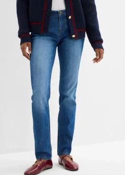 Damen bonprix Jeans|Kurzgrößen|Skinny Jeans Mid Waist, Stretch