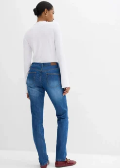 Damen bonprix Jeans|Kurzgrößen|Skinny Jeans Mid Waist, Stretch