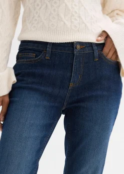 Damen bonprix Jeans|Kurzgrößen|Skinny Jeans Mid Waist, Stretch