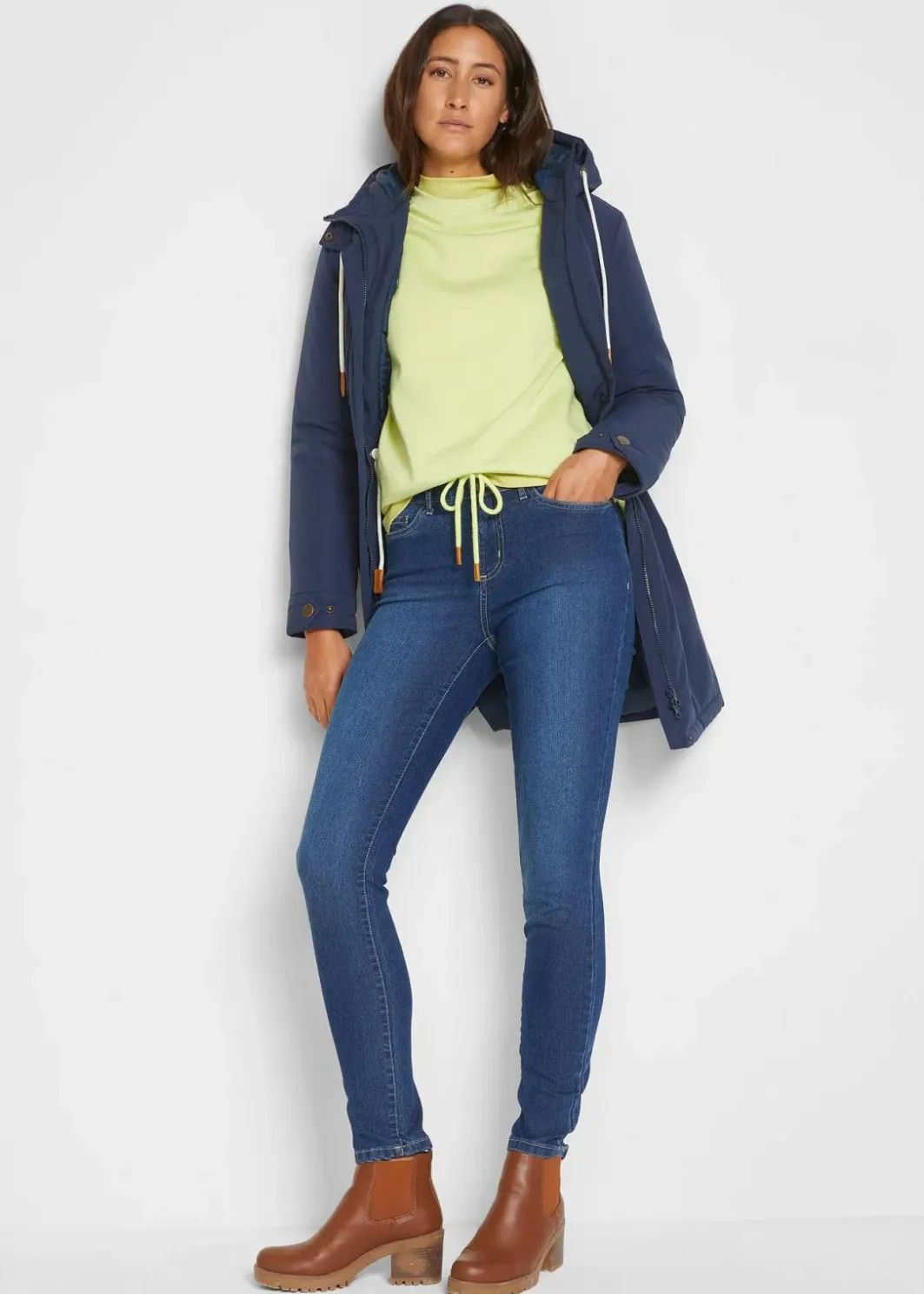 Damen bonprix Jeans|Bekleidung·Shirts & Tops|Skinny Jeans Mid Waist, Stretch