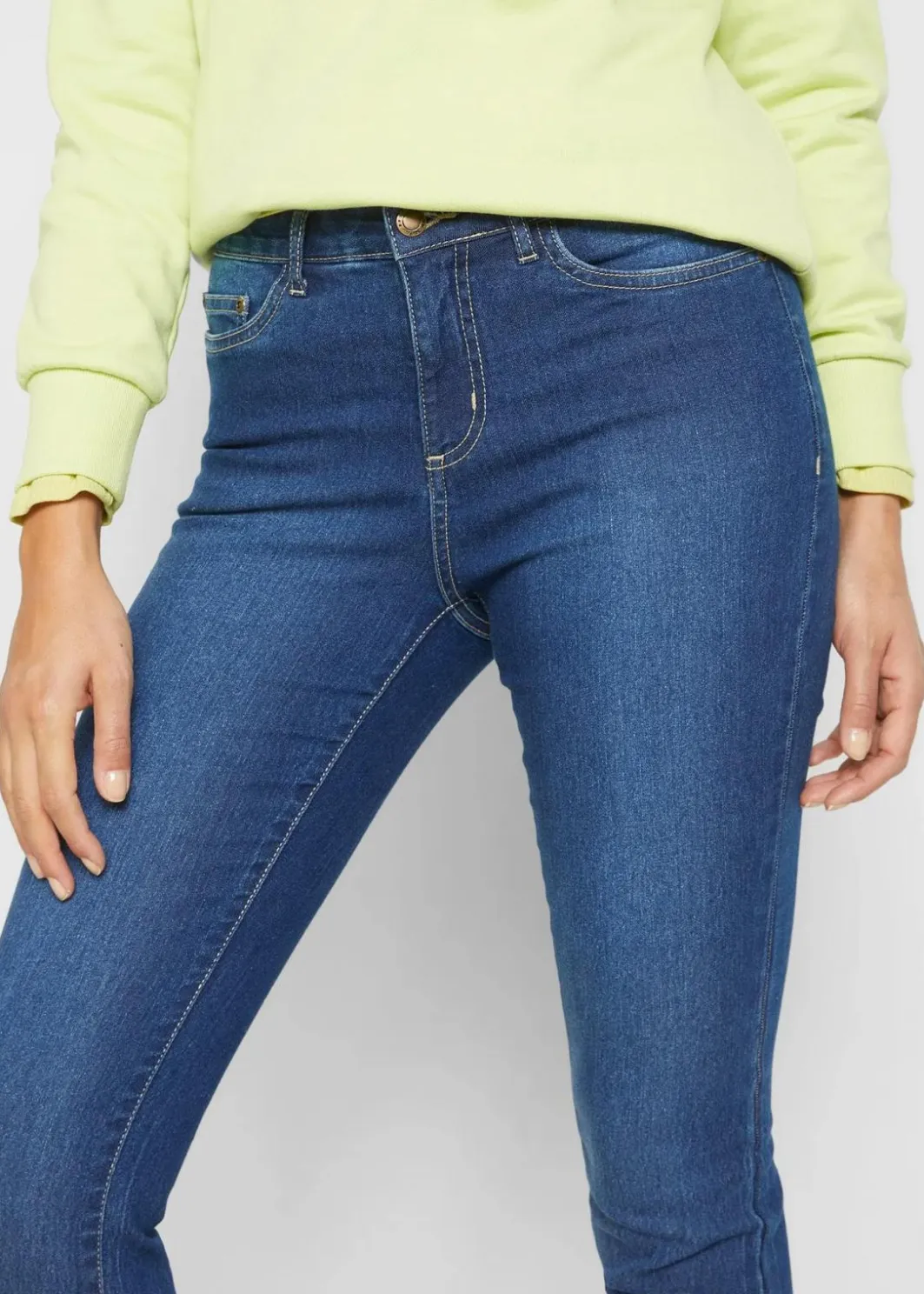 Damen bonprix Jeans|Bekleidung·Shirts & Tops|Skinny Jeans Mid Waist, Stretch