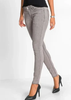 Sale Skinny Jeans Mid Waist, Stretch Damen Jeans