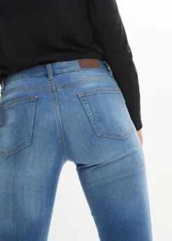 Damen bonprix Jeans|Kurzgrößen|Skinny Jeans Mid Waist, Stretch