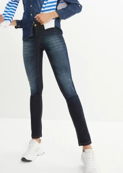 New Skinny Jeans Mid Waist, Stretch Damen Kurzgrößen|Bekleidung·Shirts & Tops