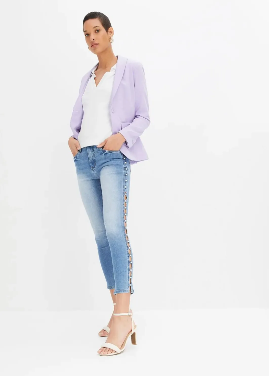 Damen bonprix Bekleidung·Shirts & Tops|Jeans|Skinny Jeans Mid Waist, Stretch
