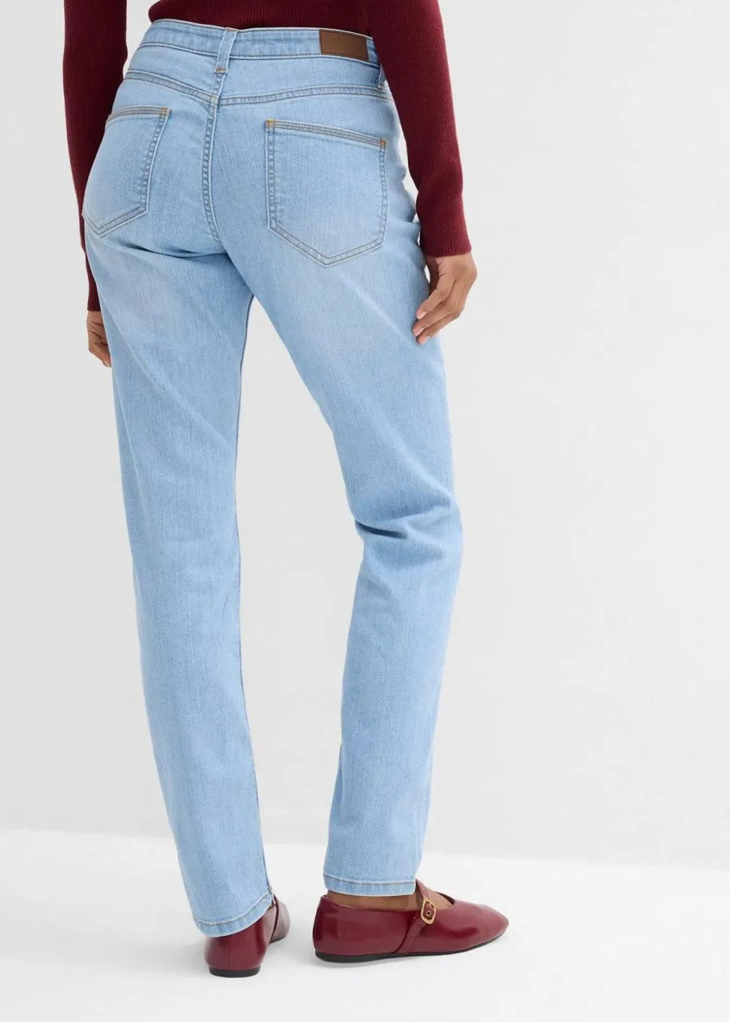 Damen bonprix Jeans|Kurzgrößen|Skinny Jeans Mid Waist, Stretch