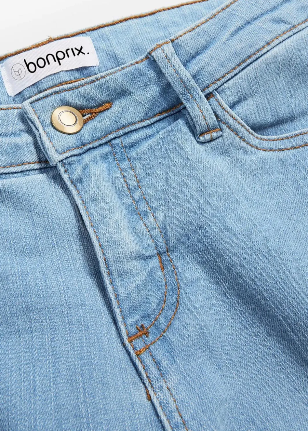 Damen bonprix Jeans|Kurzgrößen|Skinny Jeans Mid Waist, Stretch