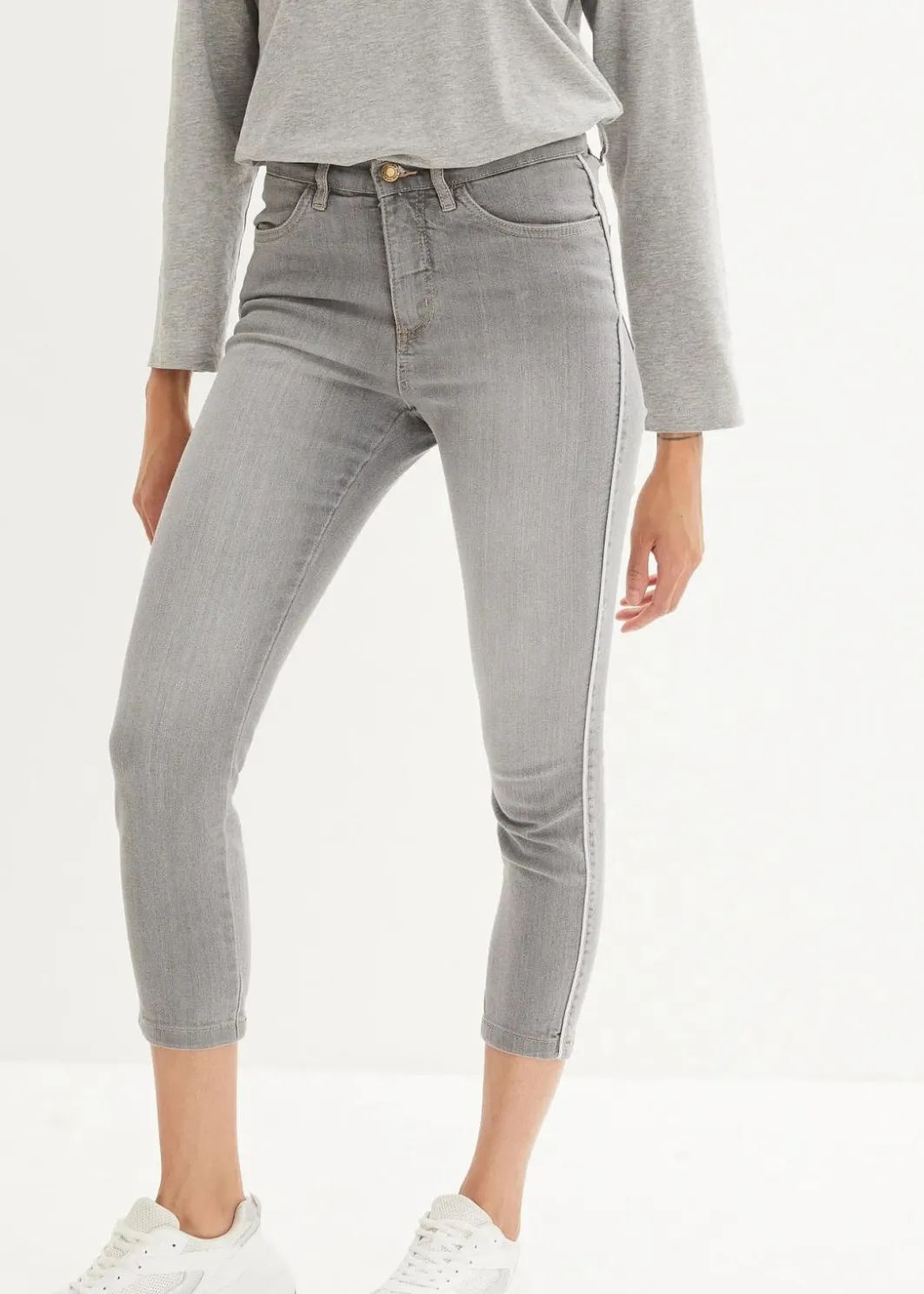 Outlet Skinny-Jeans High Waist, 7/8 Komfort-Stretch Damen Kurzgrößen|Bekleidung·Shirts & Tops