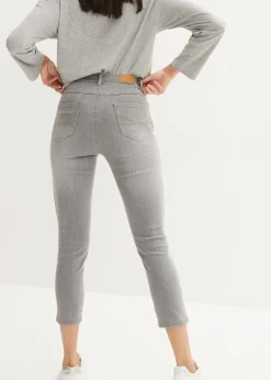 Damen bonprix Jeans|Kurzgrößen|Skinny-Jeans High Waist, 7/8 Komfort-Stretch