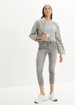 Damen bonprix Jeans|Kurzgrößen|Skinny-Jeans High Waist, 7/8 Komfort-Stretch