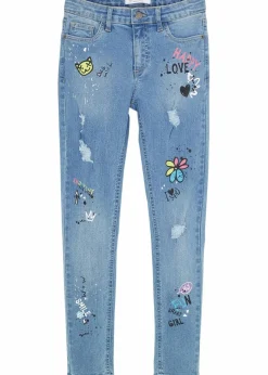 Kinder bonprix Mädchen 9-16 Jahre·Jeans|Skinny-Jeans Mid Waist