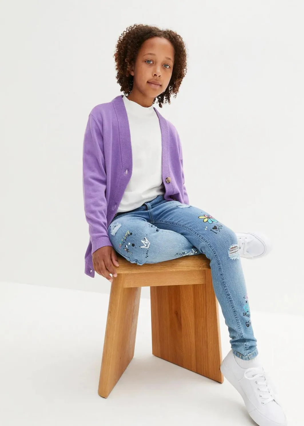 Kinder bonprix Mädchen 9-16 Jahre·Jeans|Skinny-Jeans Mid Waist