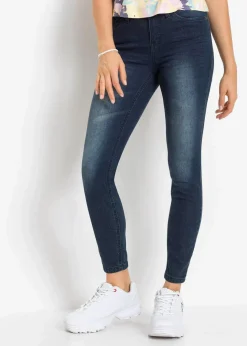 Damen bonprix Jeans|Bekleidung·Shirts & Tops|Skinny-Jeans, Mid Waist, cropped