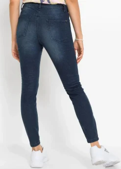Damen bonprix Jeans|Bekleidung·Shirts & Tops|Skinny-Jeans, Mid Waist, cropped