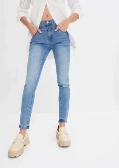 Sale Skinny-Jeans Mid Waist, cropped Damen Jeans