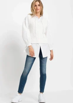 Hot Skinny-Jeans, Mid Waist, cropped Damen Jeans|Bekleidung·Shirts & Tops