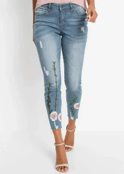 Damen bonprix Jeans|Skinny-Jeans Mid Waist, Stretch