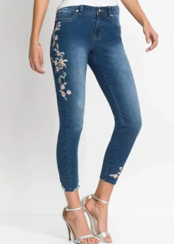 Damen bonprix Bekleidung·Shirts & Tops|Jeans|Skinny-Jeans Mid Waist, verkürzt