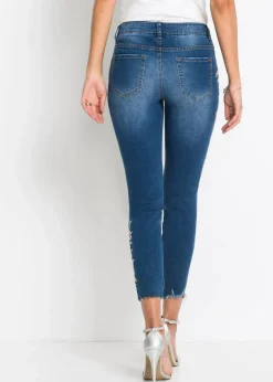 Damen bonprix Bekleidung·Shirts & Tops|Jeans|Skinny-Jeans Mid Waist, verkürzt