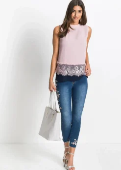 Damen bonprix Bekleidung·Shirts & Tops|Jeans|Skinny-Jeans Mid Waist, verkürzt