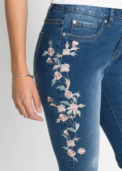 Damen bonprix Bekleidung·Shirts & Tops|Jeans|Skinny-Jeans Mid Waist, verkürzt