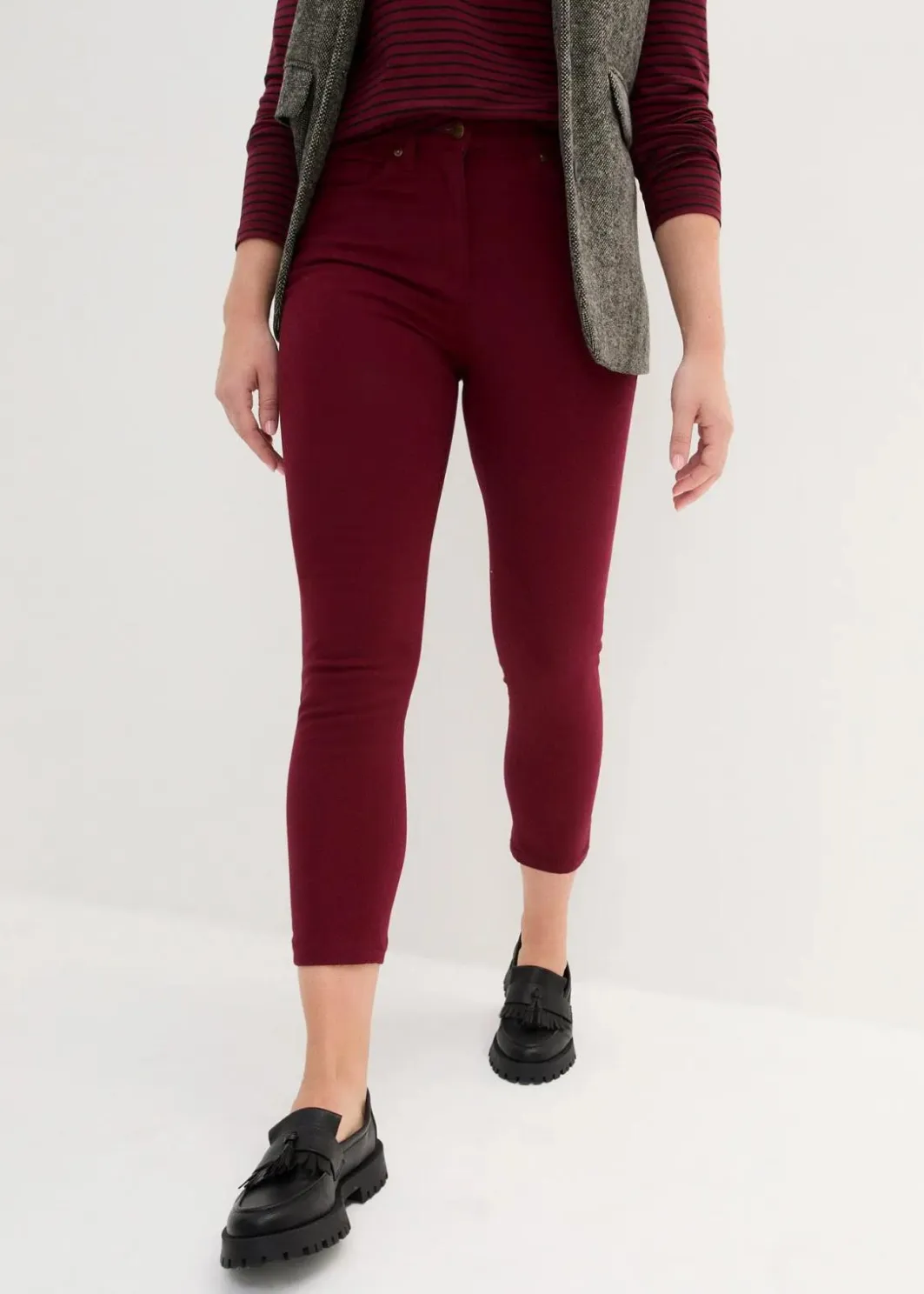Sale Slim Fit 7/8-Hose, High Waist Damen Bekleidung·Kleider