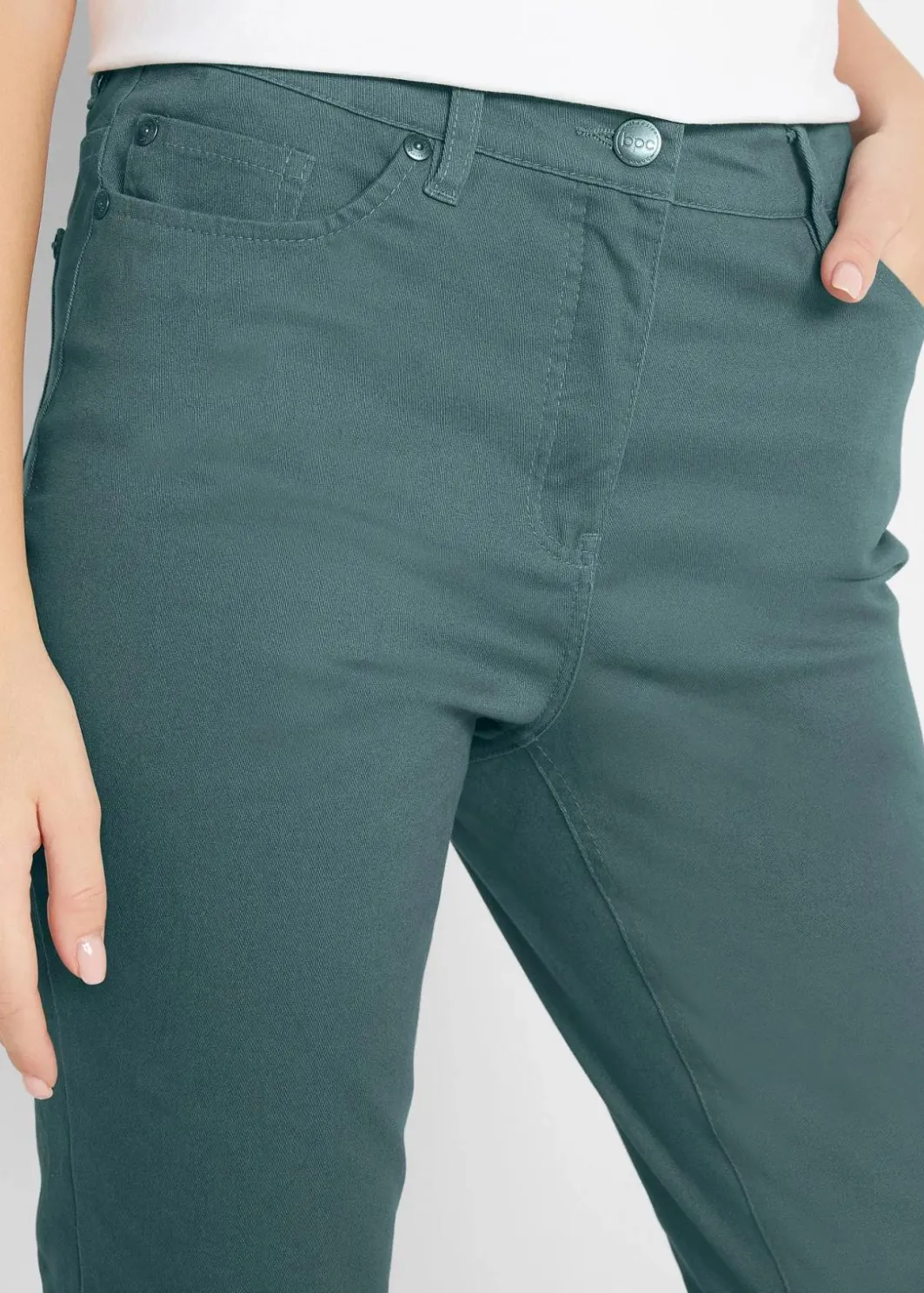 Damen bonprix Bekleidung·Kleider|Slim Fit 7/8-Hose, High Waist