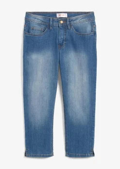 Damen bonprix Bekleidung·Shirts & Tops|Jeans|Slim Fit Jeans Mid Waist, cropped