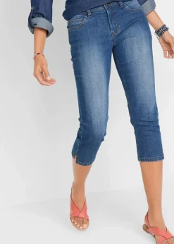 Damen bonprix Bekleidung·Shirts & Tops|Jeans|Slim Fit Jeans Mid Waist, cropped