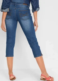 Damen bonprix Bekleidung·Shirts & Tops|Jeans|Slim Fit Jeans Mid Waist, cropped