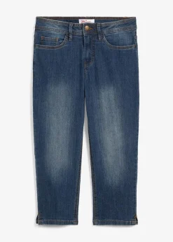 Damen bonprix Jeans|Bekleidung·Shirts & Tops|Slim Fit Jeans Mid Waist, cropped