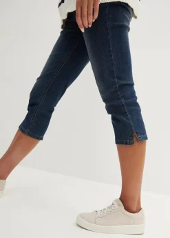 Damen bonprix Jeans|Bekleidung·Shirts & Tops|Slim Fit Jeans Mid Waist, cropped